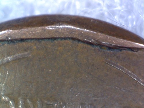 1937-Wheat-Penny,-Reverse-Edge-Folded-Over?