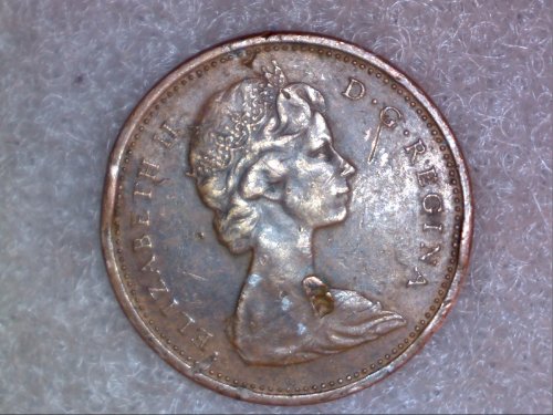 Around-1970's-Canadian-Cent,-PMD?-Odd-Looking.