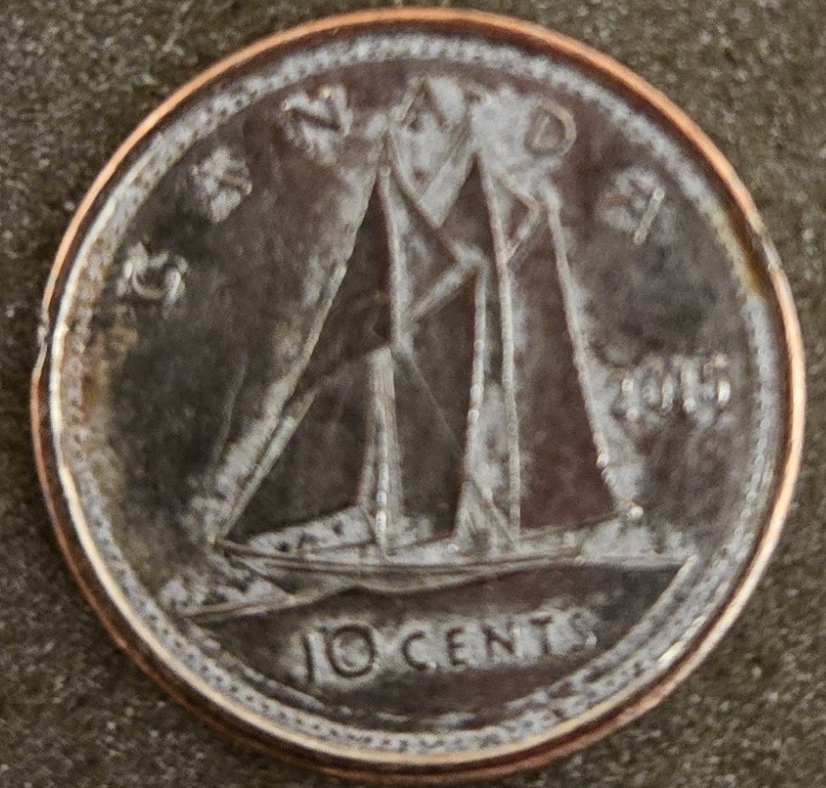 2015-Canadian-Dime-With-Copper-Edge