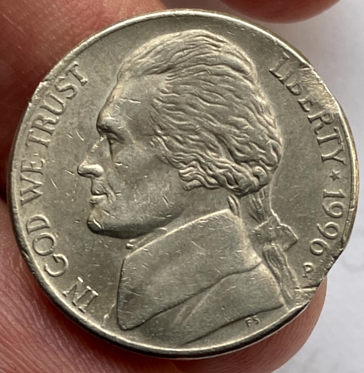 1996-P-Nickel-With-Two-Clipped-Edges?