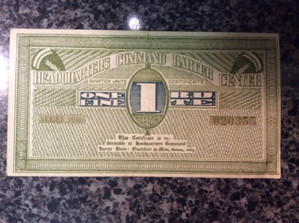 Barter-Units-Certificate,-1946?