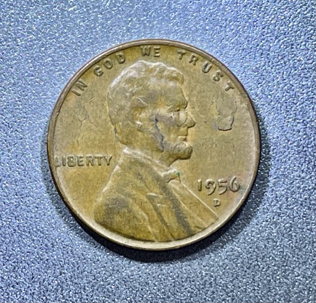 1956-D-Wheat-Penny-Cool-Face-Lamination-Error