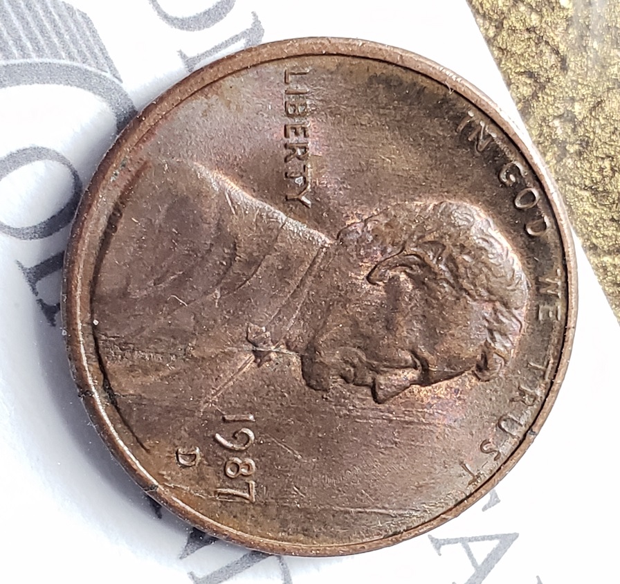 1987-D-1c-Lincoln-Mem-Penny-Die-Break-/-Shattered-Die-Error
