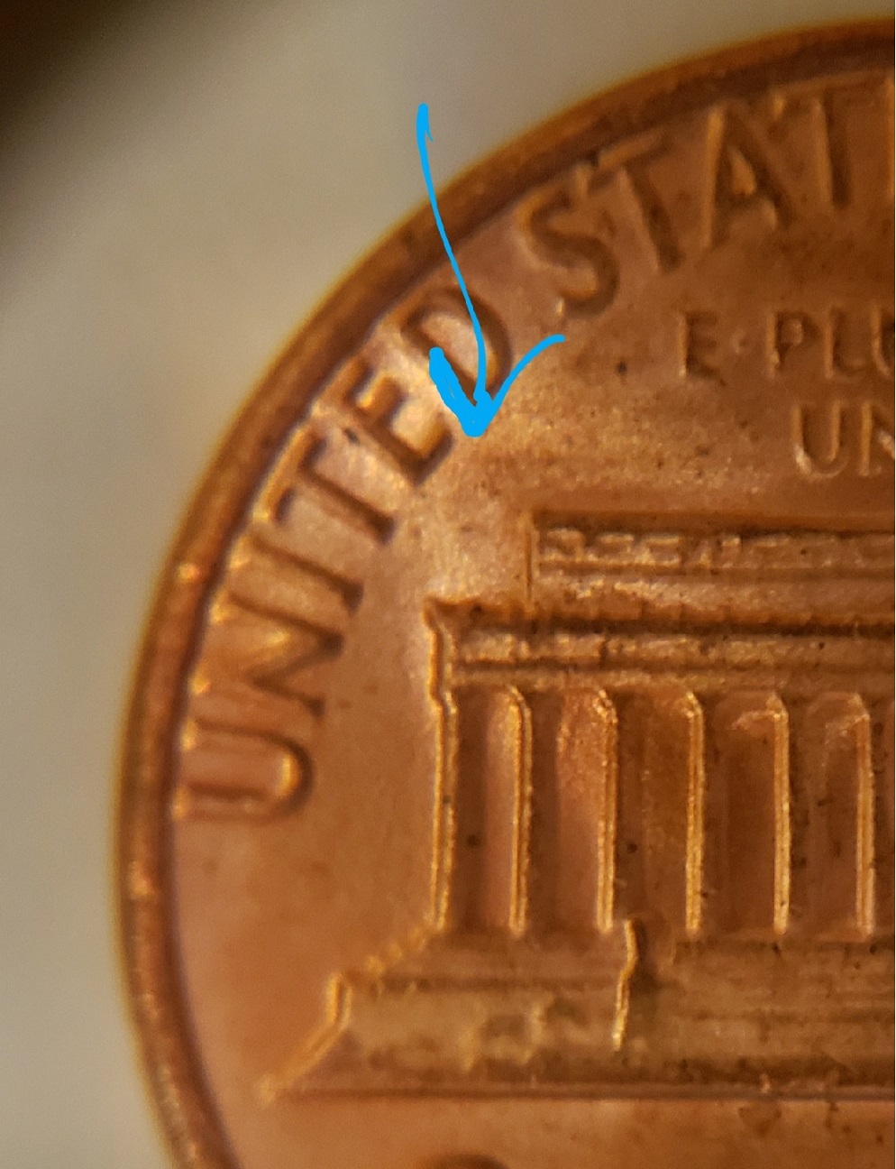1985-D-Lincoln-Penny----See-Rev.-Columns-DDR-And-DDO?