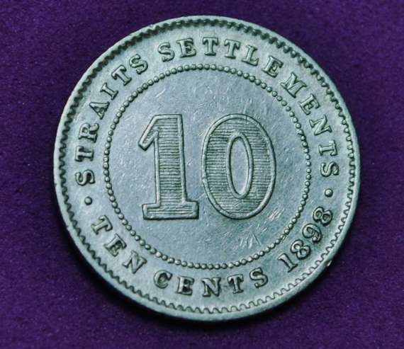 1898-Straits-Settlement-10-Cts---Grading-Opinions-Welcomed-!