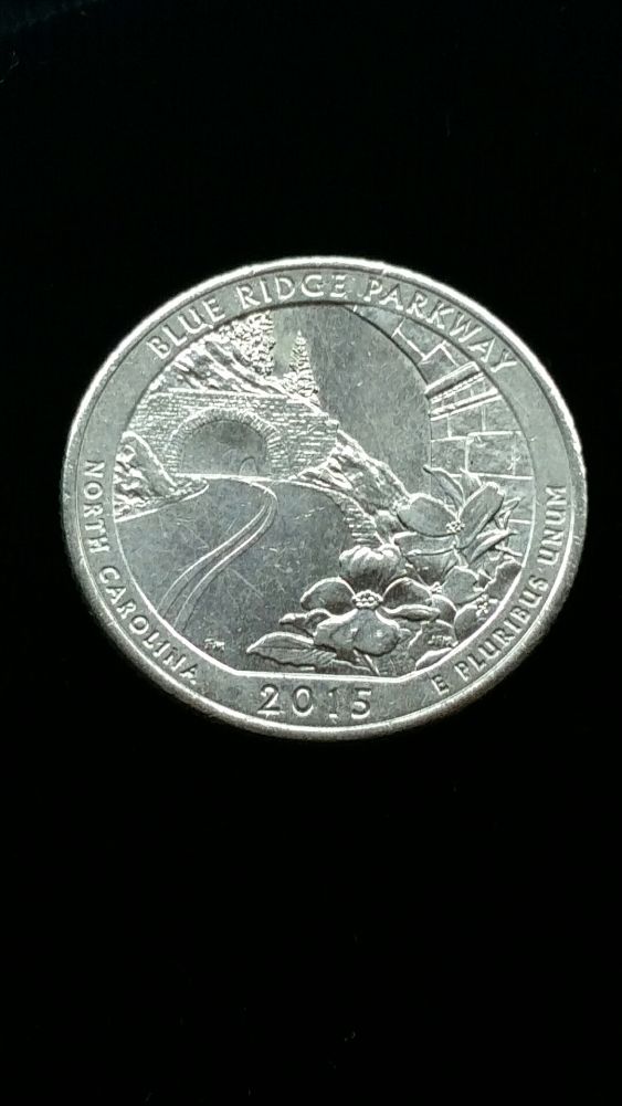 Nice-Blue-Ridge-Parkway-Struck-W/-Grease-Filled-Die