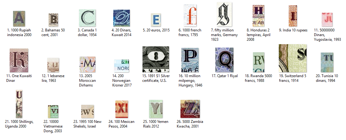 Coin197's-1000th-Post-Contest-And-Giveaway!-Guess-The-Banknotes-From-A-Z!