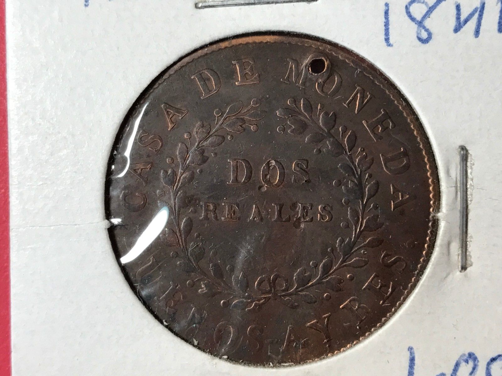 1844-Argentina-Buenos-Aires-2-Reales-Holed