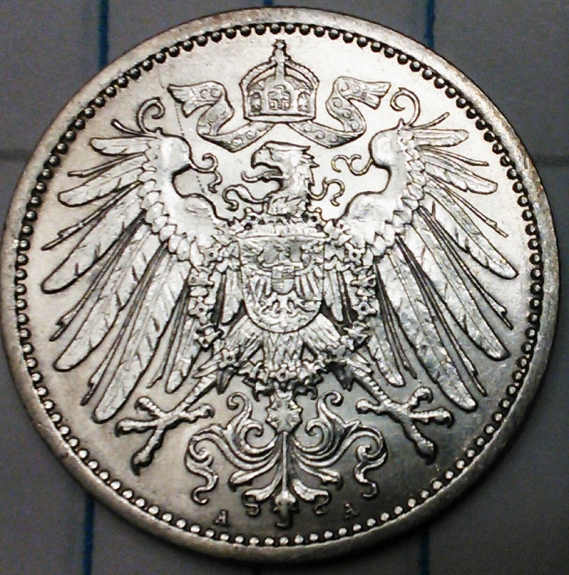 1914-German-1-Mark-For-Grading