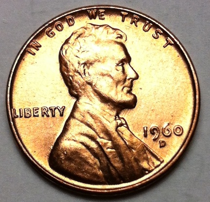 1960-D-Cent---Die-Chip-And/Or-Struck-Through-Error?