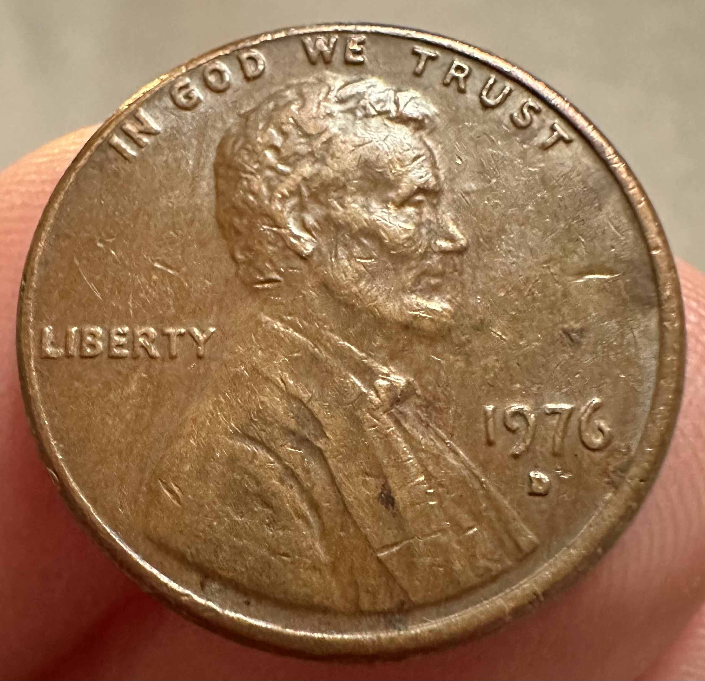 1976-D-Lincoln-Penny---Rim-Clip-Er?