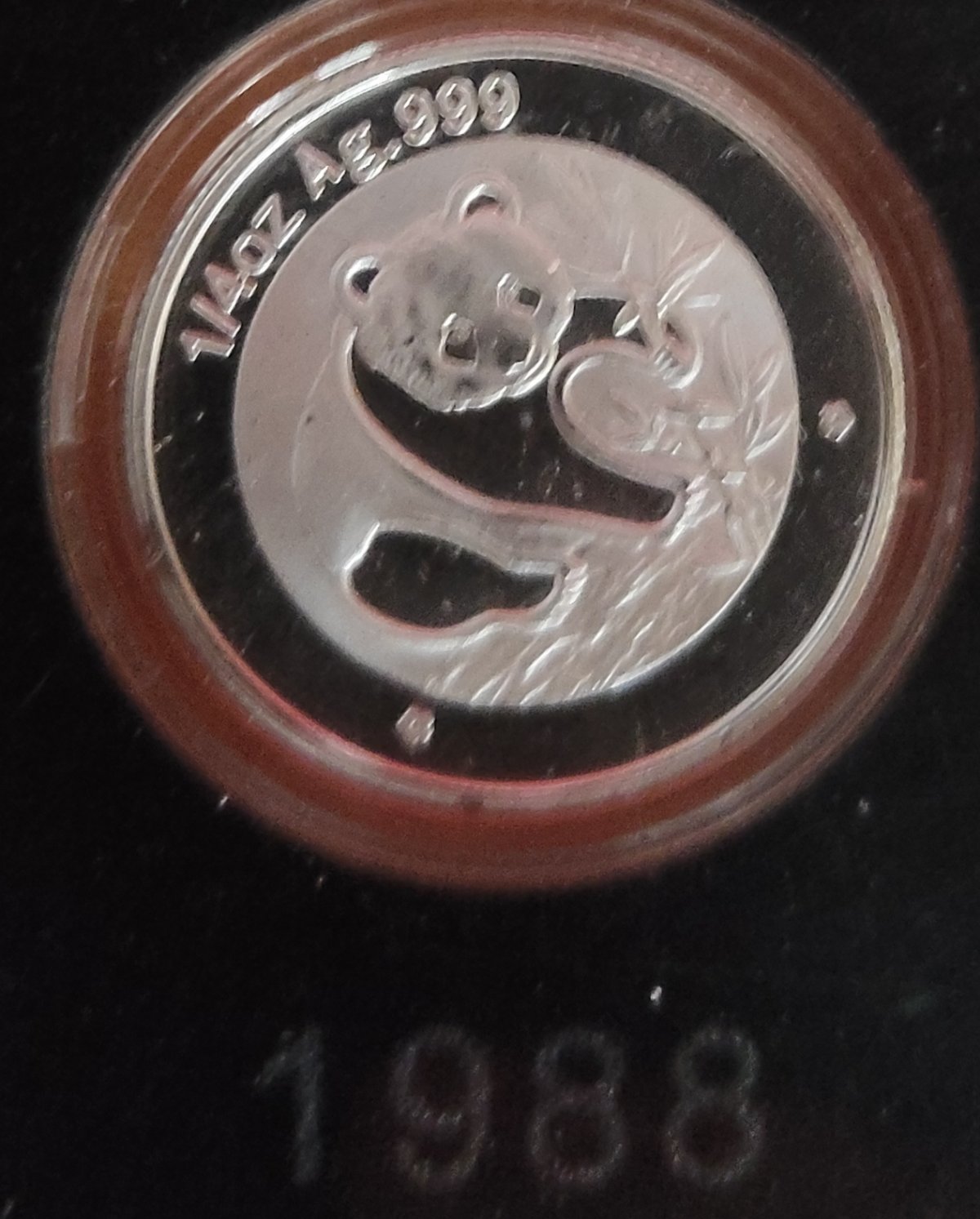 Unknown-Silver-Set-Version-Of-China-1/4oz-Panda-Typeset