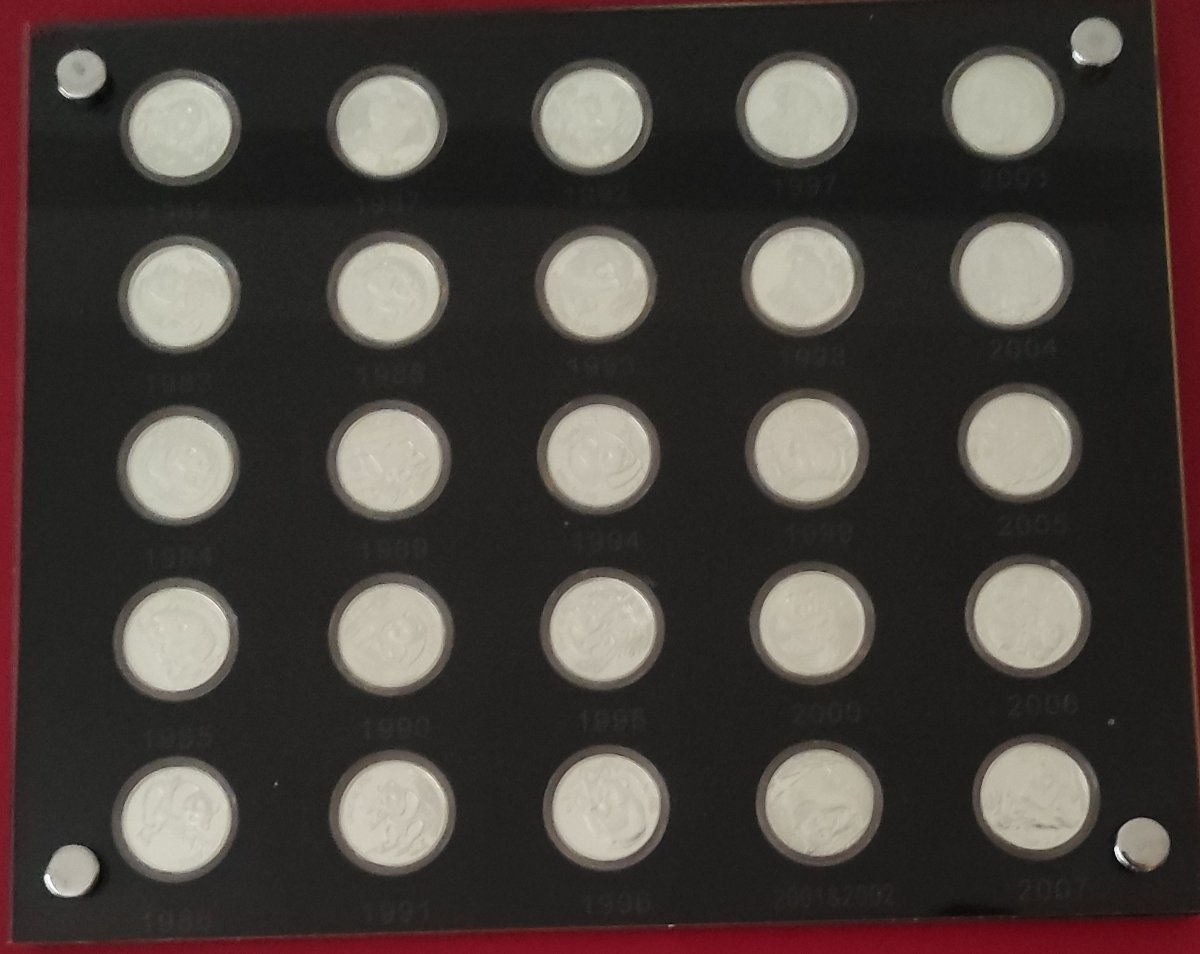 Unknown-Silver-Set-Version-Of-China-1/4oz-Panda-Typeset