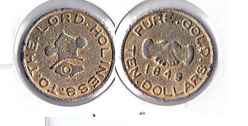 1849-Morman-Gold-$10-Coin