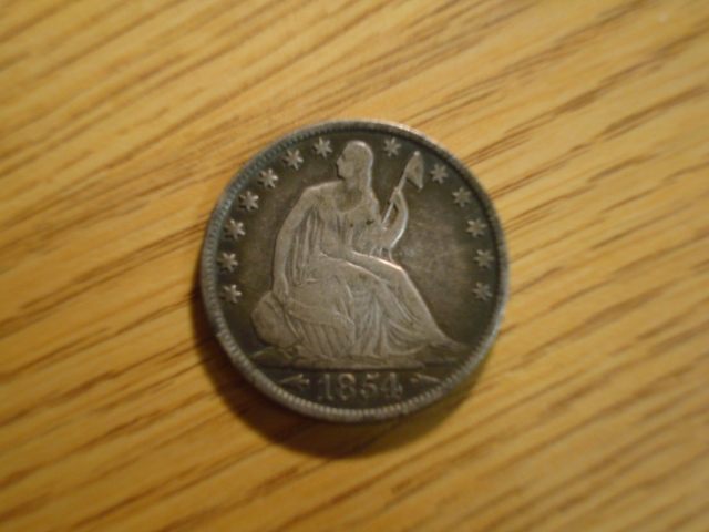 Found-At-Local-Antique-Mall.-1854-Half-Dollar