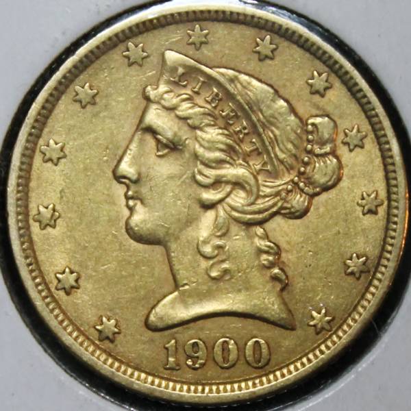 Opinion-On-Grade/Value---1900-$5-Half-Eagle