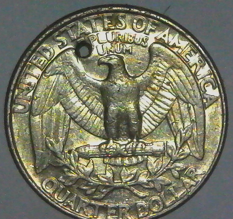 1992-Quarter-With-Strange-Hole.