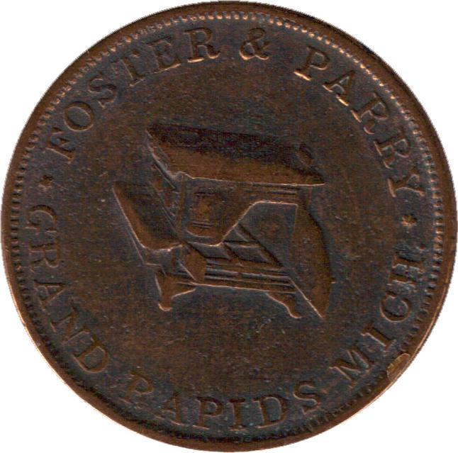 Trade-Tokens?-Id:-Mid-19th-Century-Foster&-Parry-Token-And-Dentist-Souvenir-From-1909-Expo