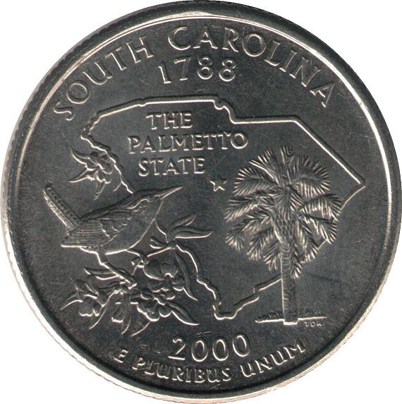 2000--S.c.-Quarter-With-3-Die-Cracks