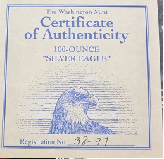 100-Ounce-1997-Silver-Eagle-Proof