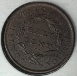 1835-Half-Cent