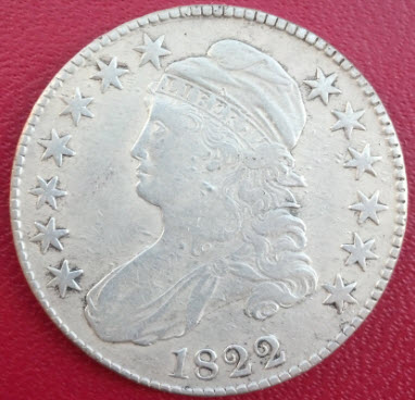 1822-Bust-Half