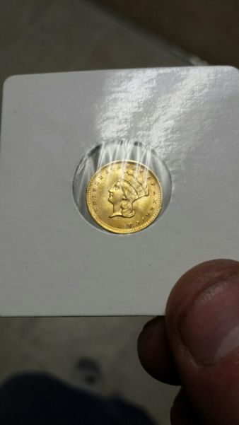 1856-Indian-Head-$1-Gold