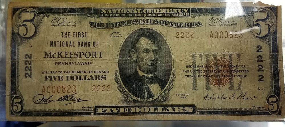 1929-$5-Mckeesport-Note