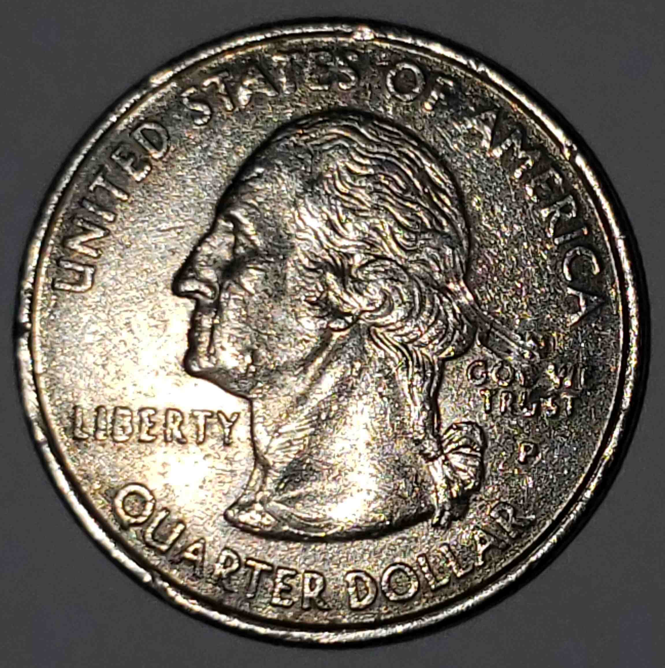 1999-P-CT-Quarter-Error-Ty-In-Liberty-And-Gouge-Through-In-God-We-Trust?