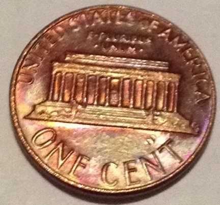 1985-D-Rainbow-Toned-Lincoln-Cent.