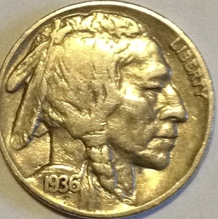 1936-Buffalo-Nickel-For-Grading
