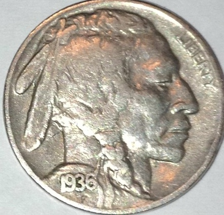 1936-Buffalo-Nickel-For-Grading