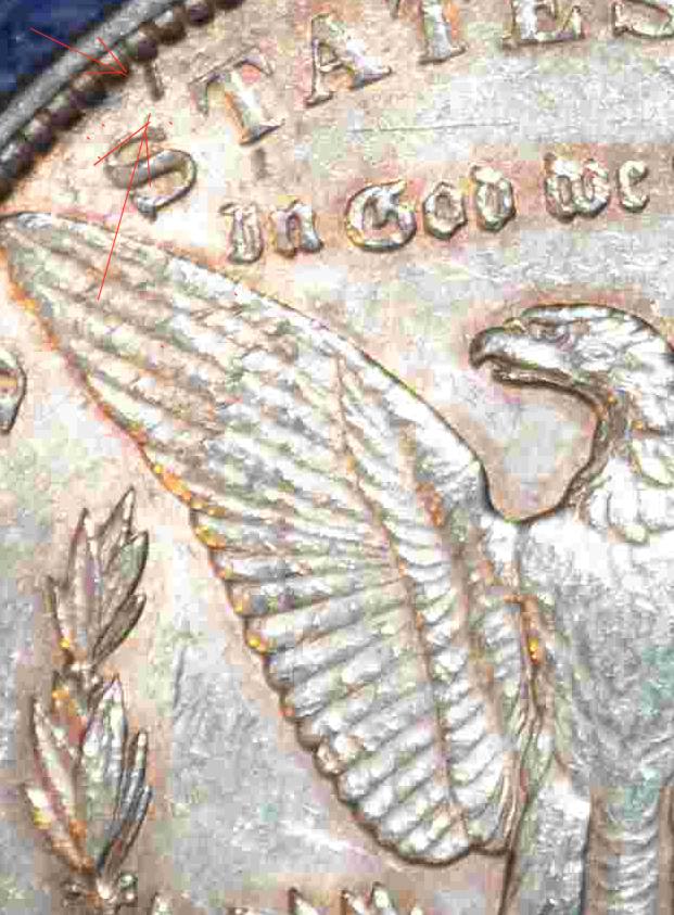 1889-P-Morgan-Dollar-Die-Chipped-Star-And-Possible-Gouge.