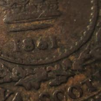 1861-Nova-Scotia-One-Cent-Error-Clogged-6-Rarity?-What-Would-You-Pay-For-It