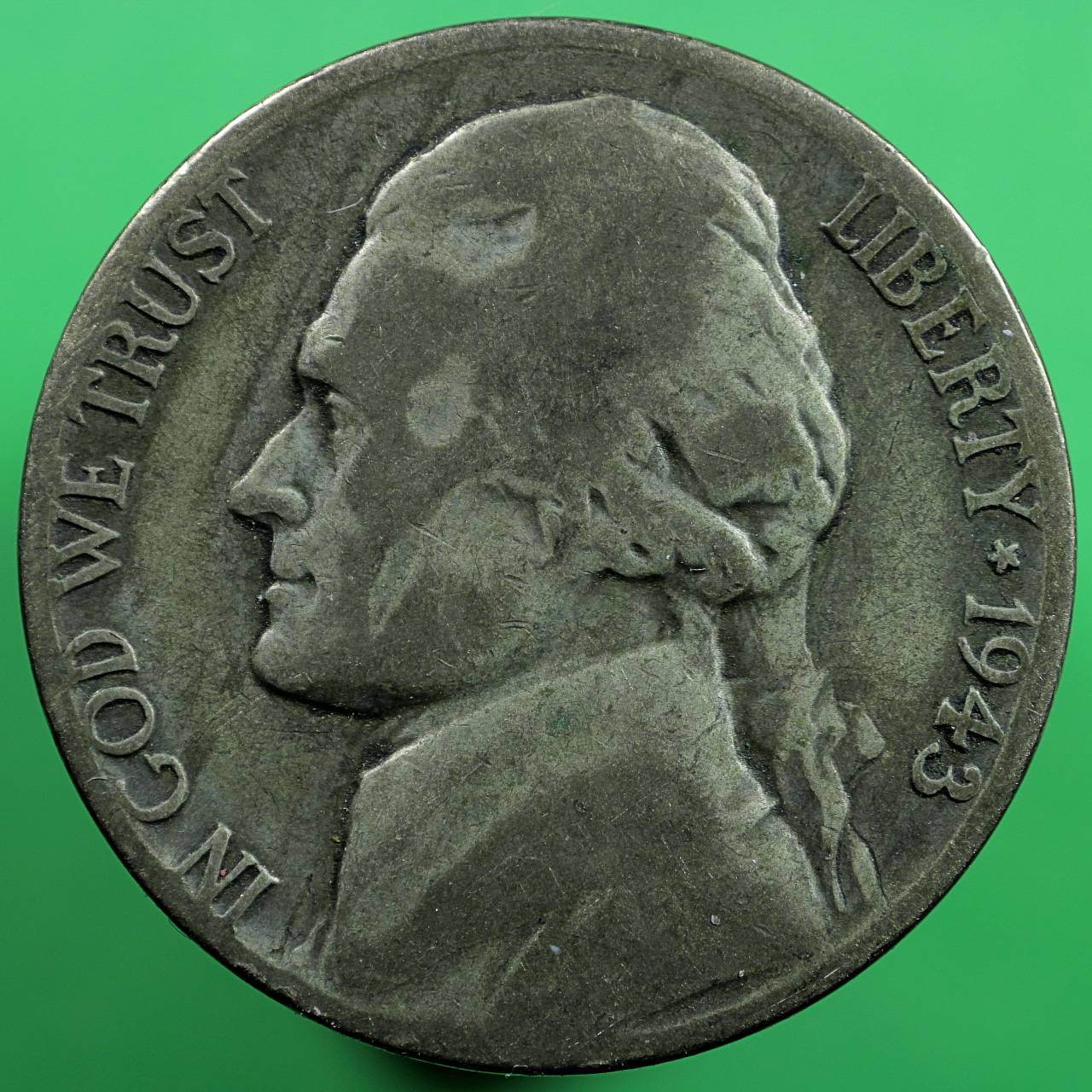 1943-P-Jefferson-Nickel-Lamination-Error