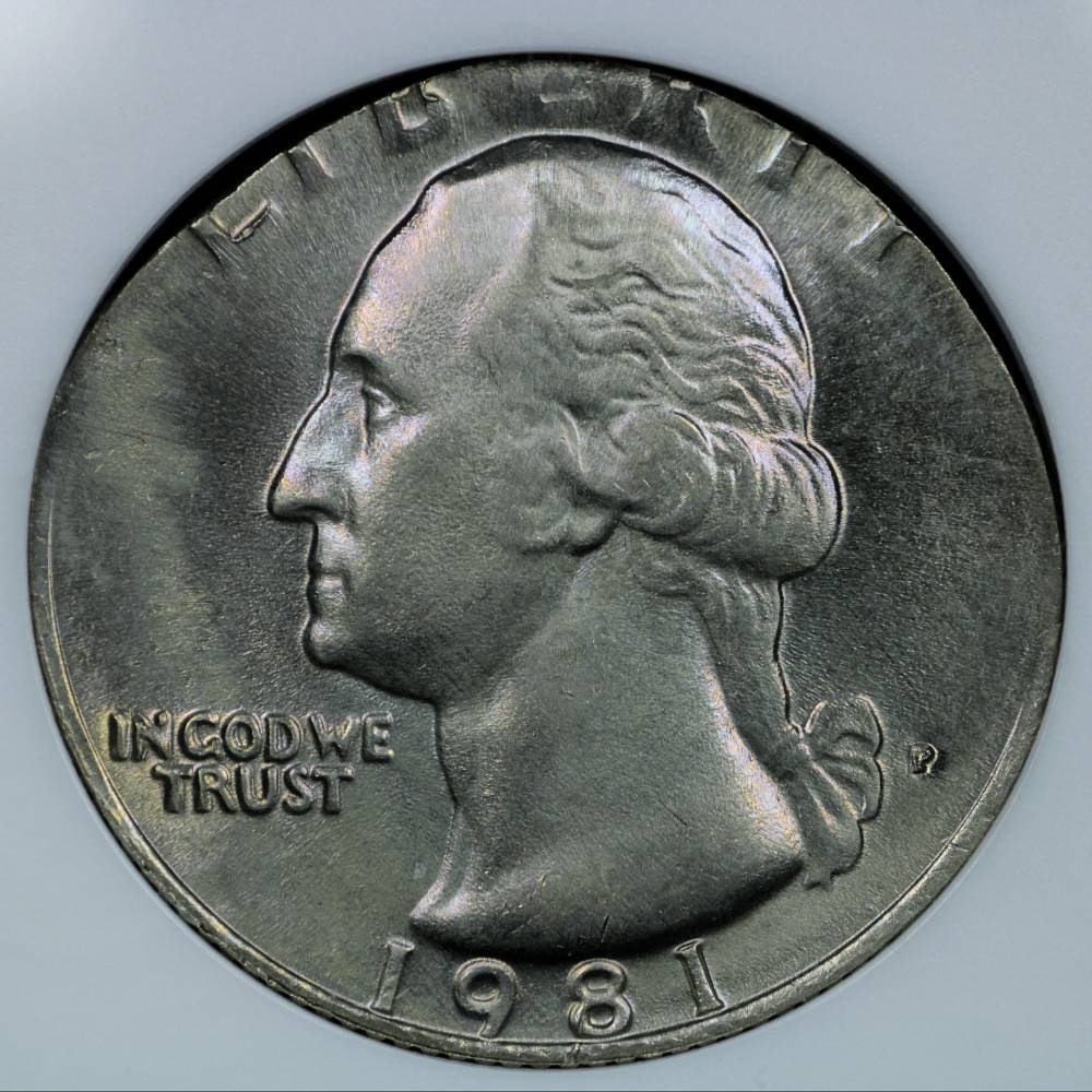 1981-P-Quarter-Struck-On-Nickel-Planchet-Off-Metal-Error