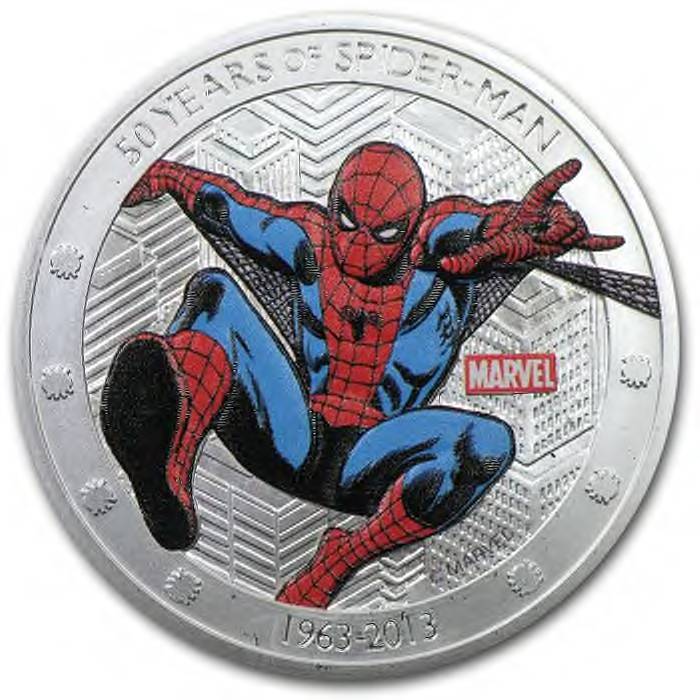 2013-Spiderman-Coin:::niue-Island:::1-Oz-Silver-::