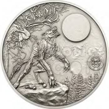 Palua-2-Oz-Silver-Werewolf-Coin-With-Granite-Moon-Insert