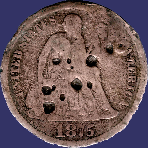 Mutilated-Seated-Liberty-Dime?-|-Damaged-Love-Token