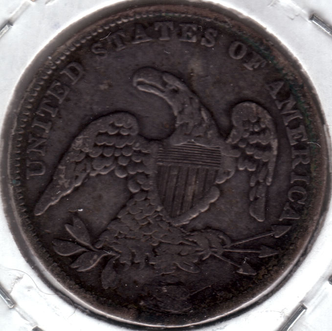 1838-Capped-Bust-Quarter---Drilled-And-Filled