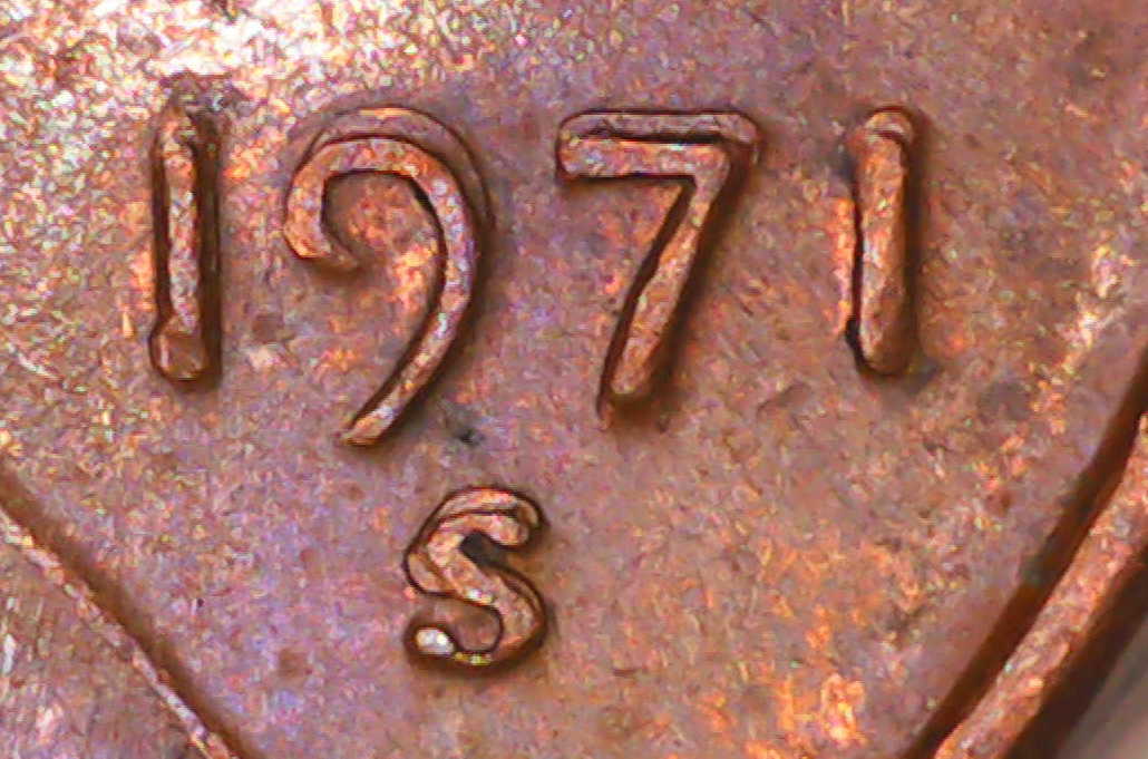 1971-S-Lincoln-Cent-Date/Mint