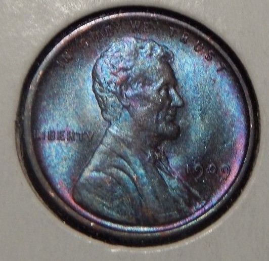 1909-Wheat-Cent-Beautiful-Toning!!-Natural?