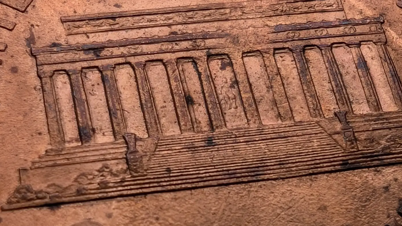 1995-D-Penny-Double-Striking-On-Reverse-And-Strange-Wear