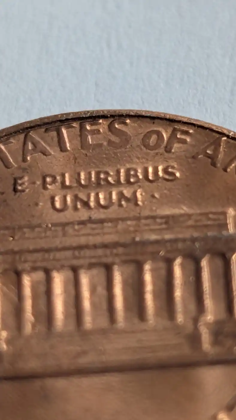 1985-Red-Penny,-With-Small-Die-Chip/Break-Obverse-And-Die-Wear-Reverse