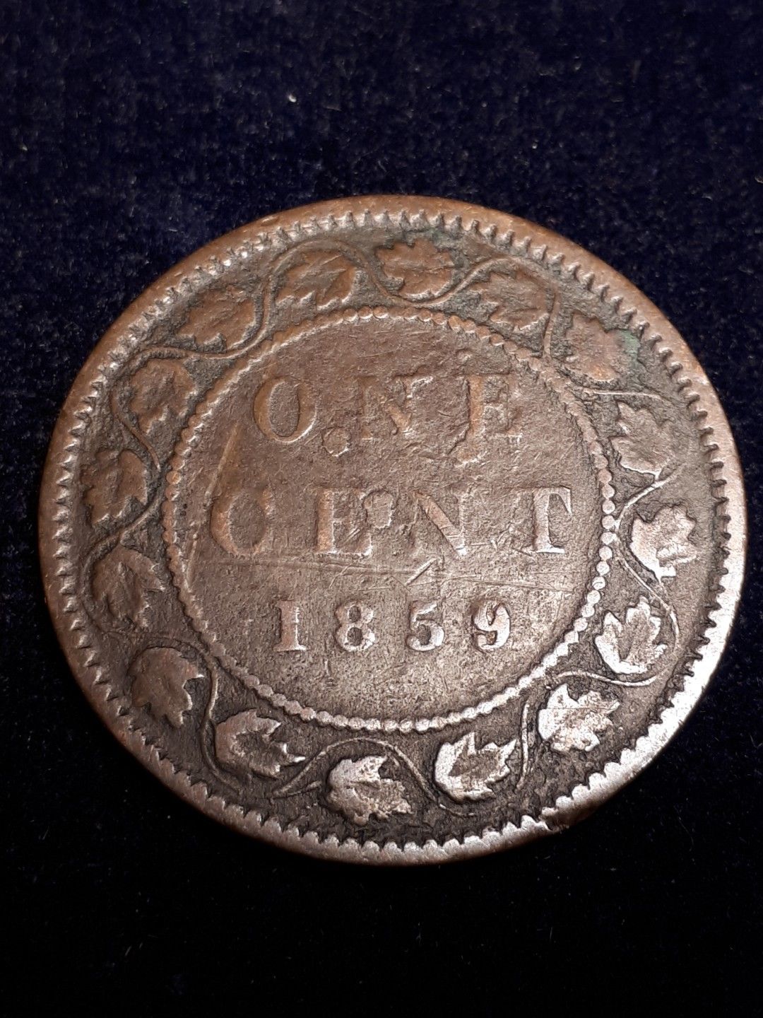 1859-Canada-Large-Cent---Strange-Looking-Coin