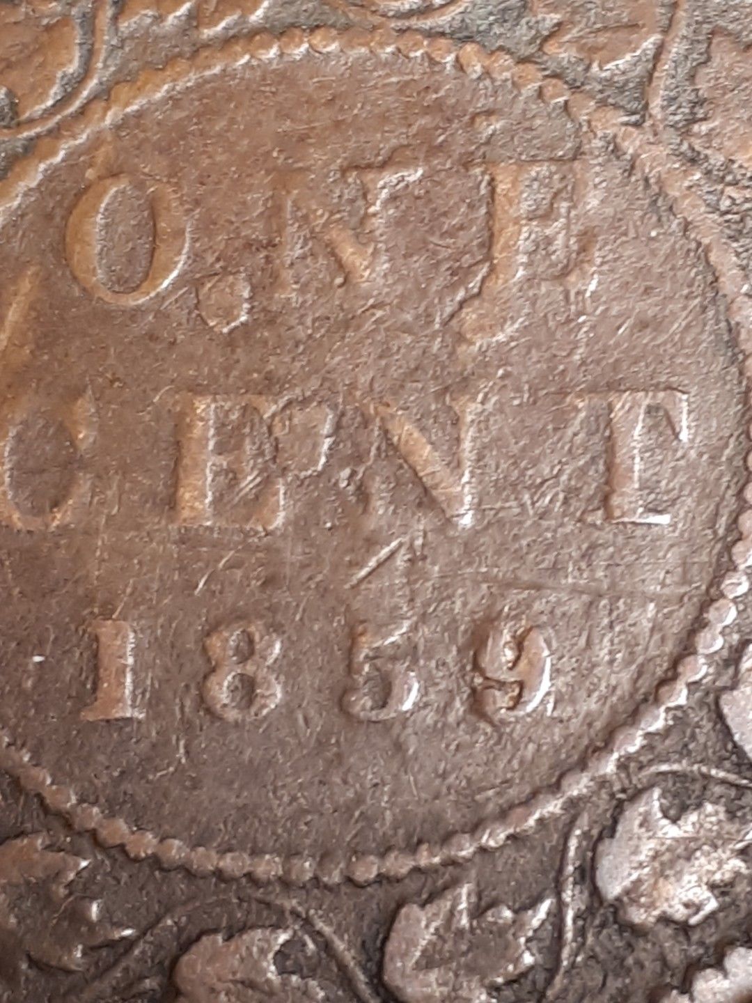 1859-Canada-Large-Cent---Strange-Looking-Coin
