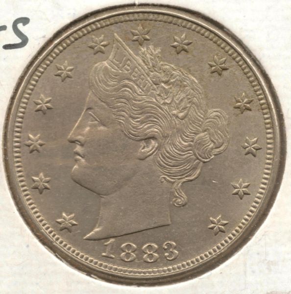1883-No-Cents-Liberty-V-Nickel---Excellent-Specimin