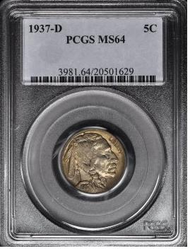 Help!-1937-D-Buff-Nickel-Slabbed-By-PCGS-Has-Verdigris