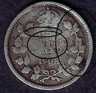 1908---Large-Date-??--5-Cent---Overpunch-On-?????