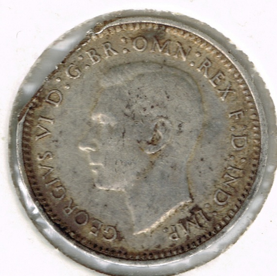 1942-Threepence-Australia-Clipped-Planchet